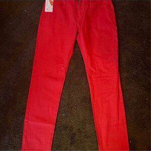MENS RED SKINNY JEANS SIZE 36